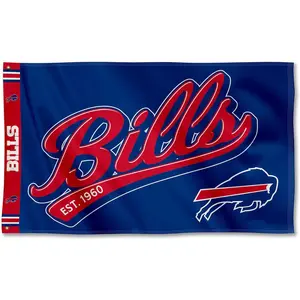 Buffalo Bills Script Logo Premium Flag