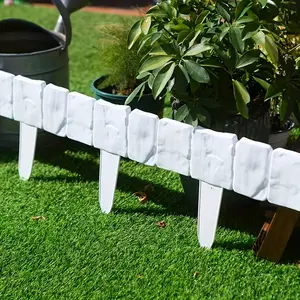 18-Piece Garden Fence Set, Plastic Garden Barrier, Lawn Fencing, Fall Garden Decor, Easy Install Outdoor Vegetable Garden Fence, Home Gardening Supplies