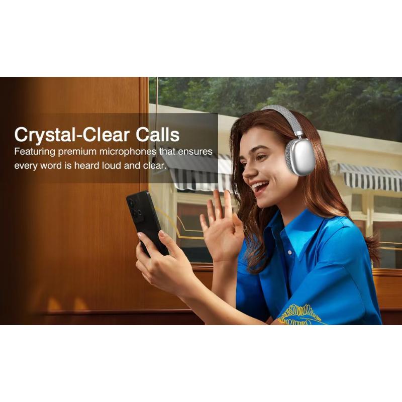 Wireless Over Ear Headphones,Noise Canceling Bluetooth Headphones with Microphone 48H Playtime HiFi Stereo Lightweight Soft Earpads Headset Deep Bass Android iOS Compatibility for Home Travel Office Wireless Over Ear Headphones,Noise Canceling Bluetooth Headphones with Microphone 48H Playtime HiFi Stereo Lightweight Soft Earpads Headset Deep Bass Android iOS Compatibility for Home Travel Office