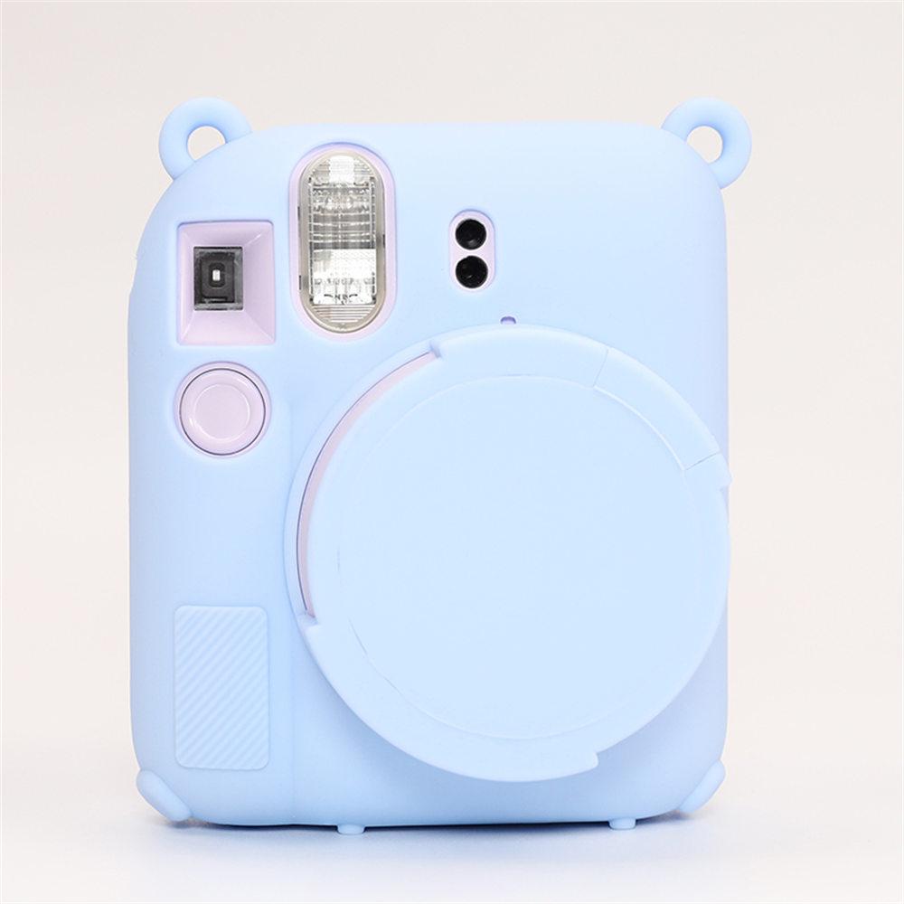 Soft Silicone Camera Bag Case For Fujifilm Film Instax Mini 12 mini 12 Body Cover Skin With Lens Cap
