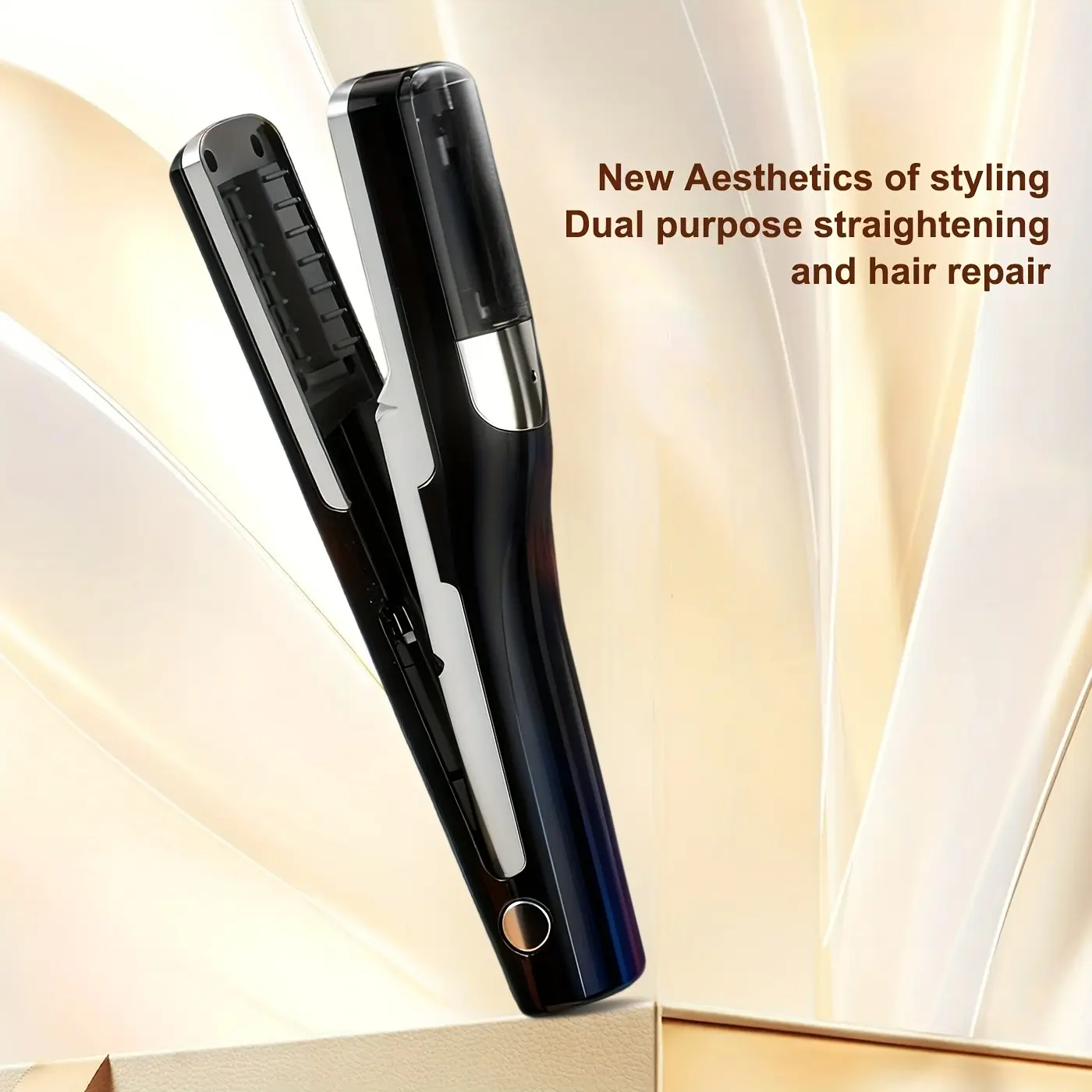 2-In-1 Hair Split End Trimmer, Wireless Charging, Negative Ion Care for Damaged Hair, Washable Blade, Portable for Home and Travel