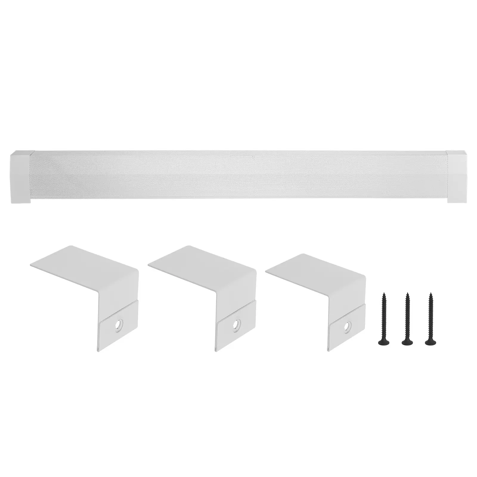 Baseboard Heater Covers, Premium Series 6 ft Standard Electric Heating Unit Front Cover for Home Improvement, Heavy-duty Steel, Easy Installation for Bedroom Replacing Old Cover, White