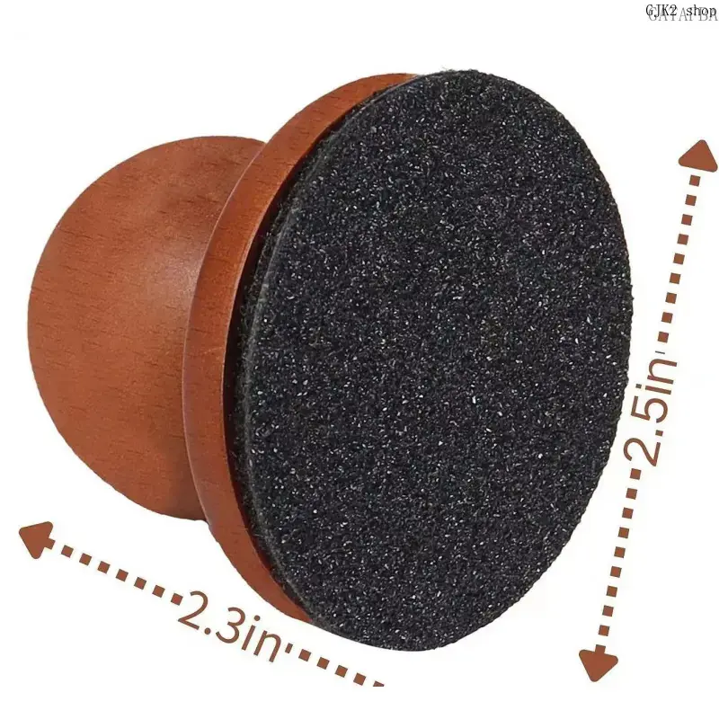 Solid Wood Scratching Board and Nail File Pad for Cats & Dogs, Round Portable Grooming Tool to Trim Nails, Round Shape
