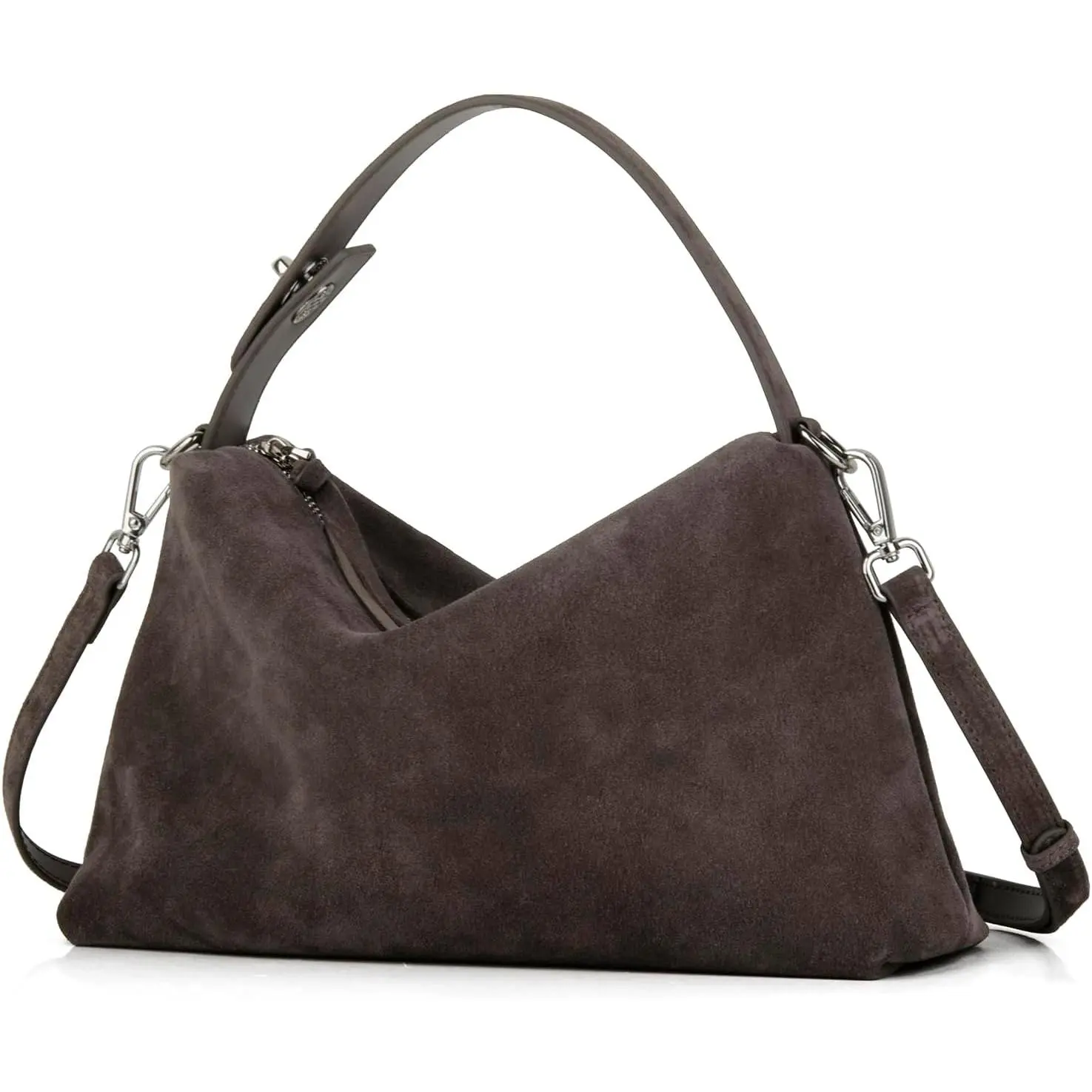 Suede Leather Crossbody Bags for Women and Tote Handbag