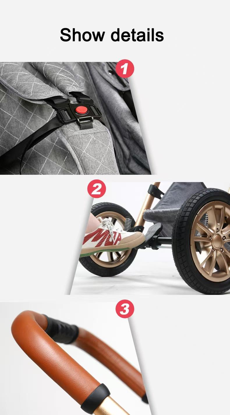 All in One 4 in 1 Baby   System with Car  and Bassinet for Newborns, Lightweight Infant Buggy with Reversible Push, Adjustable  and Smooth Shock Absorbing Wheels, Safe Comfortable  for Everyday Use and  electric stroller travel vintage running seat 3-in-1