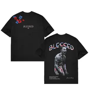 [ 🥊 Sale Up To 50%]COMBATWEAR Max Holloway Blessed V2 Tee,  Blessed BMF T-shirt, UFC MMA Fan Custom Graphic Design, Gym Wear, Gift for Fighters, Sports Apparel