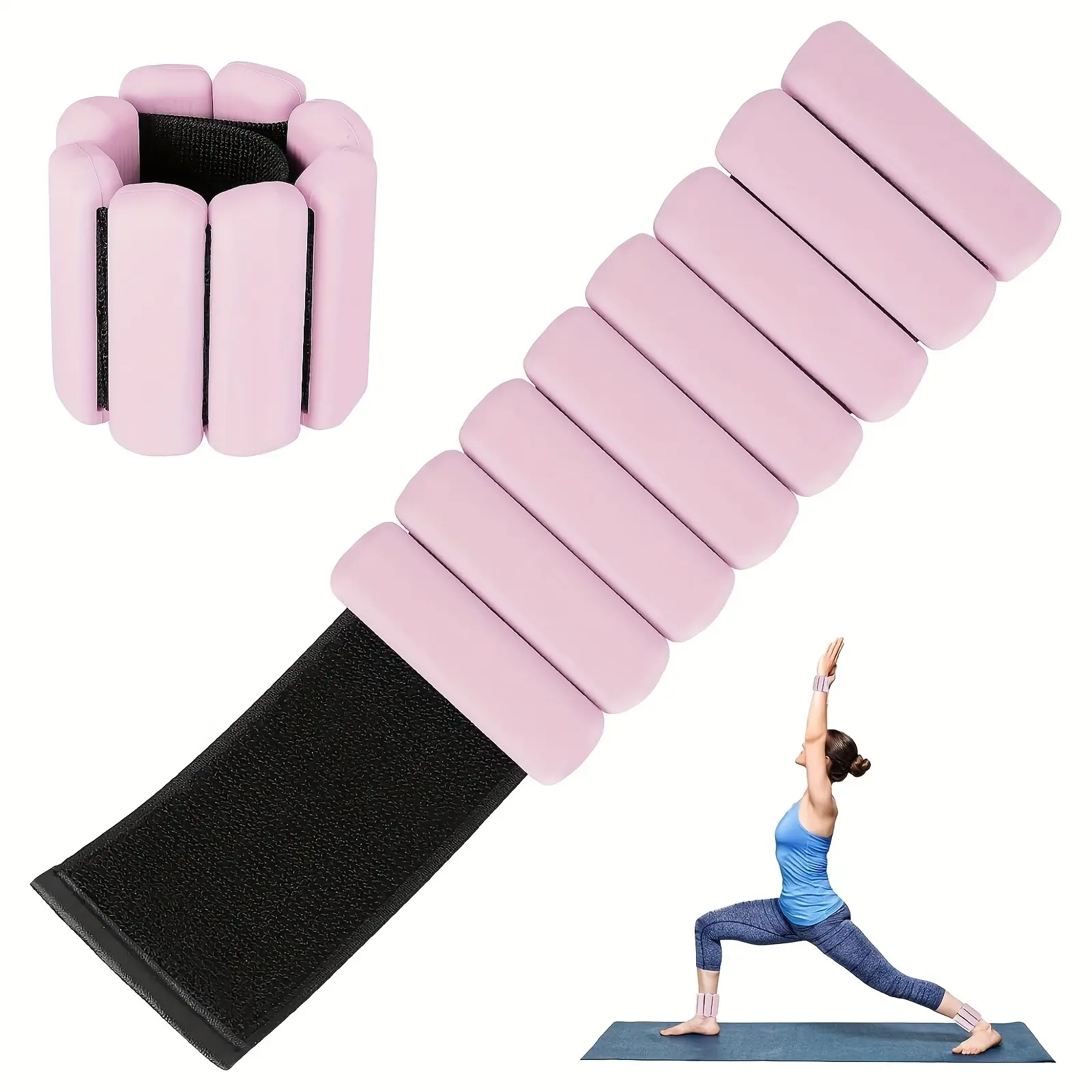 Weighted Silicone Wrist Bands for Fitness Workouts, 453.59g, or, Silicone & Steel, Enhanced Exercise, Adjustable Fit, Strength Training Accessory, Fitness Workout Accessories, Strength Training Gear, Workout Training Equipment
