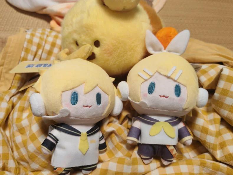Hatsune Miku Plush Doll Toys Kagamine Len Rin Backpack Keychain Cute Stuffed Dolls Collection Model Ornament Toy Girls Gift