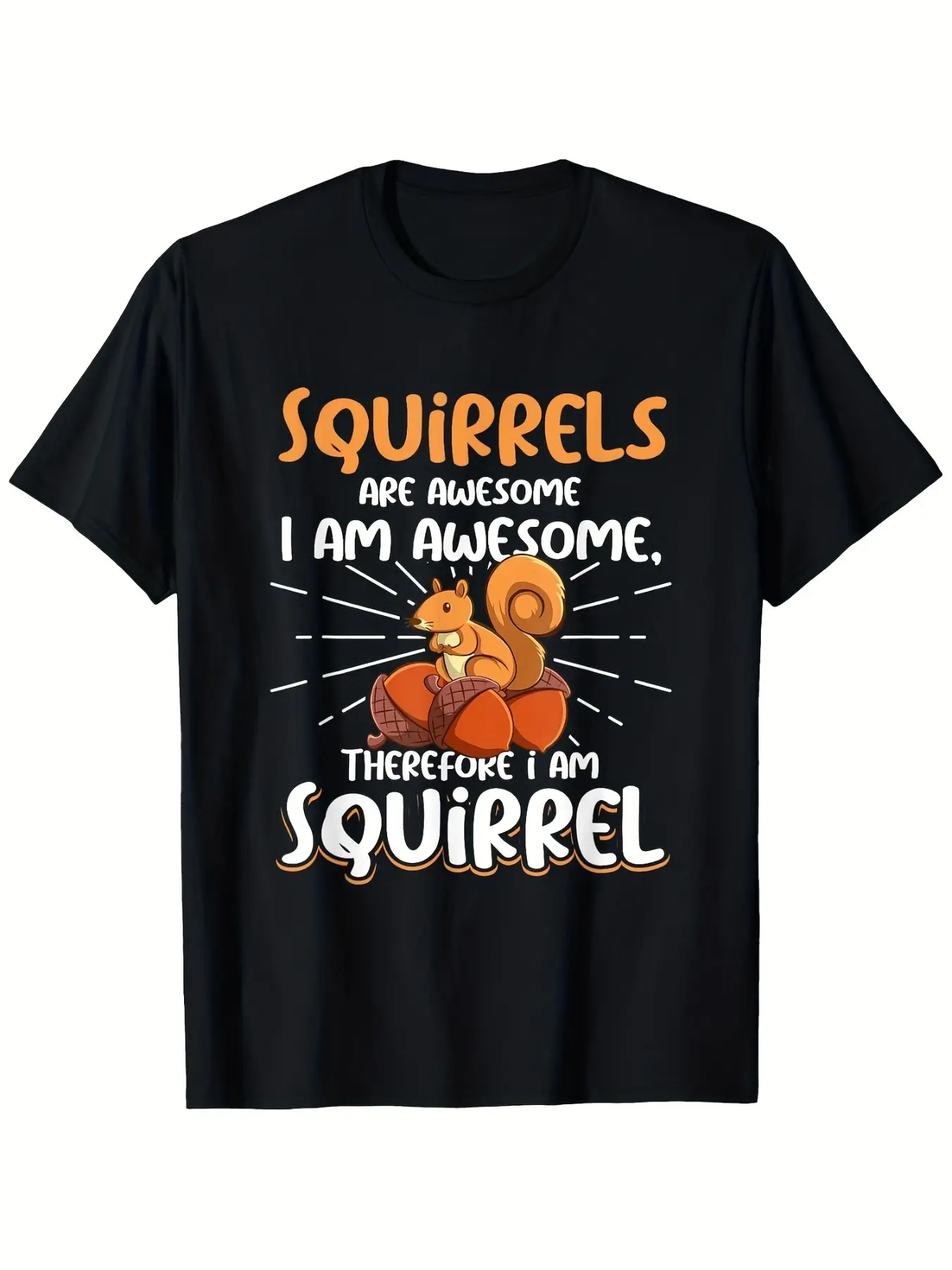 Funny Squirrel Lover T-Shirt, Cute Decor, Unisex Soft Breathable Short Sleeve Summer Top, Animal Enthusiast Gift, Casual Fit Round Neck Design