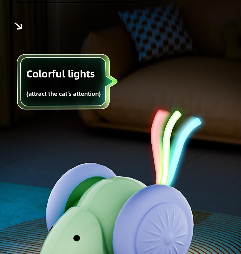 Pet toy - Self-amusement device to relieve boredom for cats.Electric mouse, intelligent running vehicle.Cat and mouse toy "Mimi"