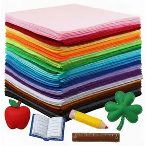 Reginary 120 Pcs 12 x 8 Inch Felt Sheets Bulk for Craft 40 Assorted Color Felt Fabric Squares Stiff Paper for Wedding Graduation Festival Holiday DIY Craft Sewing Patchwork (Classic)