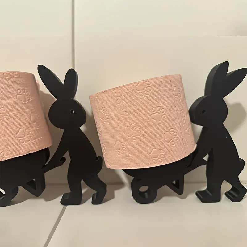 Easter Bunny Tissue Holder, 3D Printed Easter Rabbit, Decorative Bathroom Accessory, Perfect for Easter Celebrations