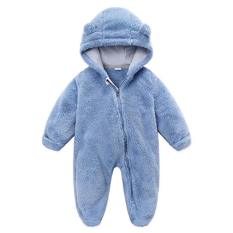 Newborn Baby Boys Girls Bear Ear Fleece Jumpsuits Outfit Long Sleeve Hooded Romper Winter Warm Snowsuit Clothes Newborn Baby Boys Girls Bear Ear Fleece Jumpsuits Outfit Long Sleeve Hooded Romper Winter Warm Snowsuit Clothes