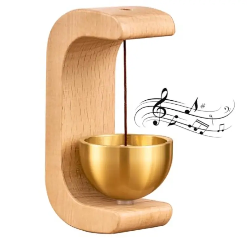 Magnetic Door Chime Bell, Doorbell Chime, Wooden Shopkeepers Bell, Ding Ding Sound, Non-Electronic Wood Door Bell, Home, Shop, Office, Pet Door, Housewarming Gift