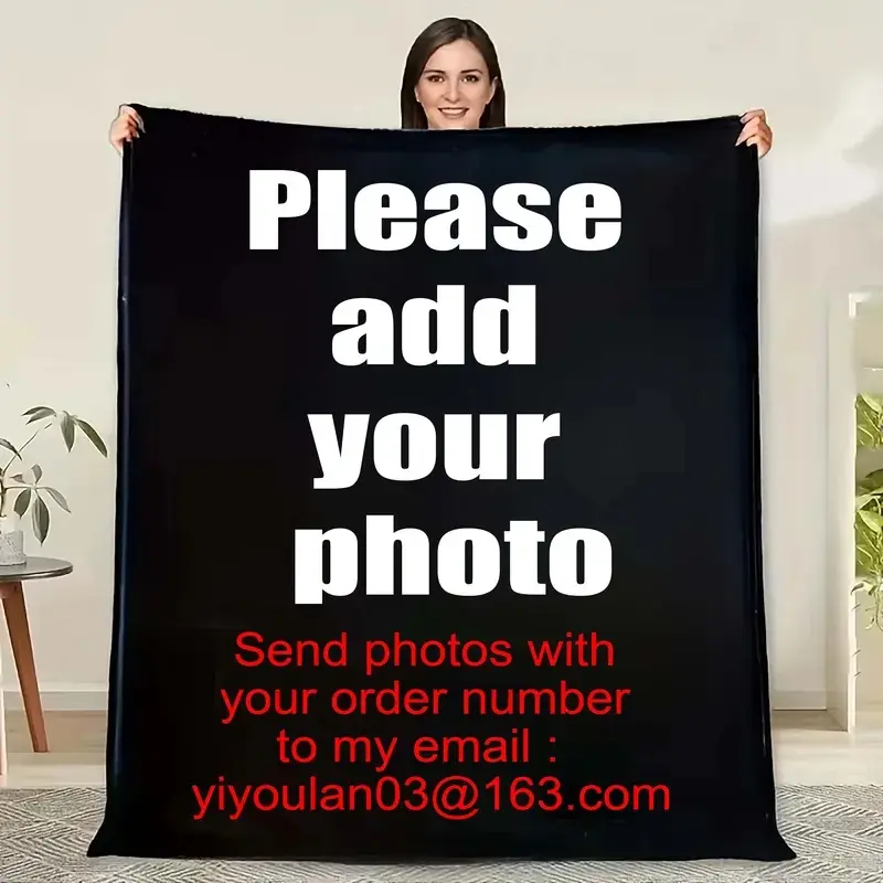 Personalized Photo Blanket Customized Print on Demand Dropshipping Warm Throw Blankets for Boyfriend Girl 150x200cm size