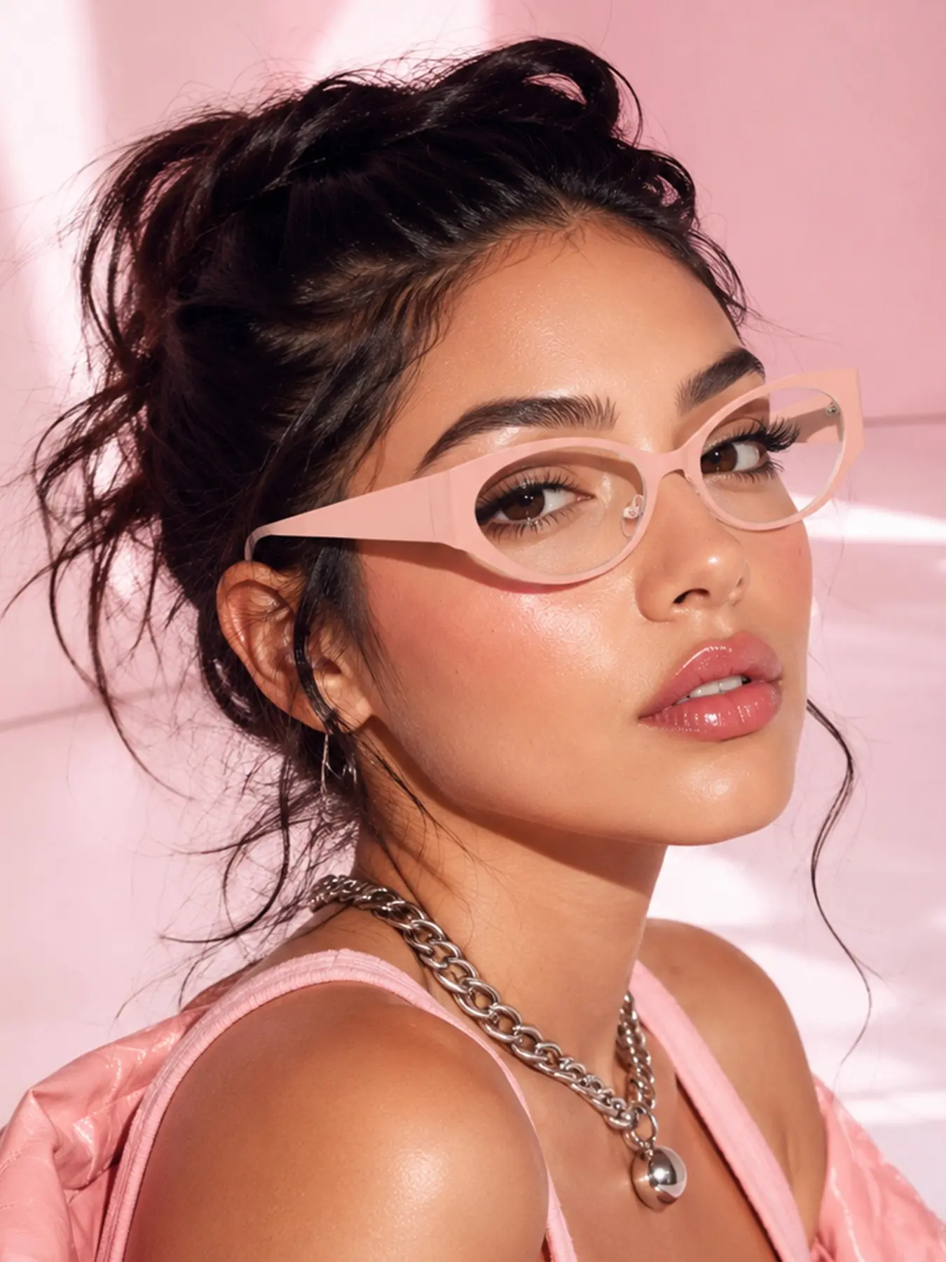 Women's Plastic Oval Wide Leg Glasses, Japanese Style Minimalist Multicolor Fashion Eyewear, Perfect for Vacation Outdoor Daily Use