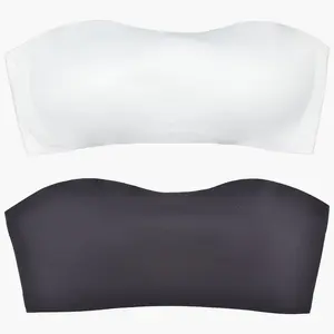 Teens Strapless Bras Bandeau Tube Top Training Bras for Girls 10-12 12-14 14-16,32A 34A 36A 38A Push Up Bras