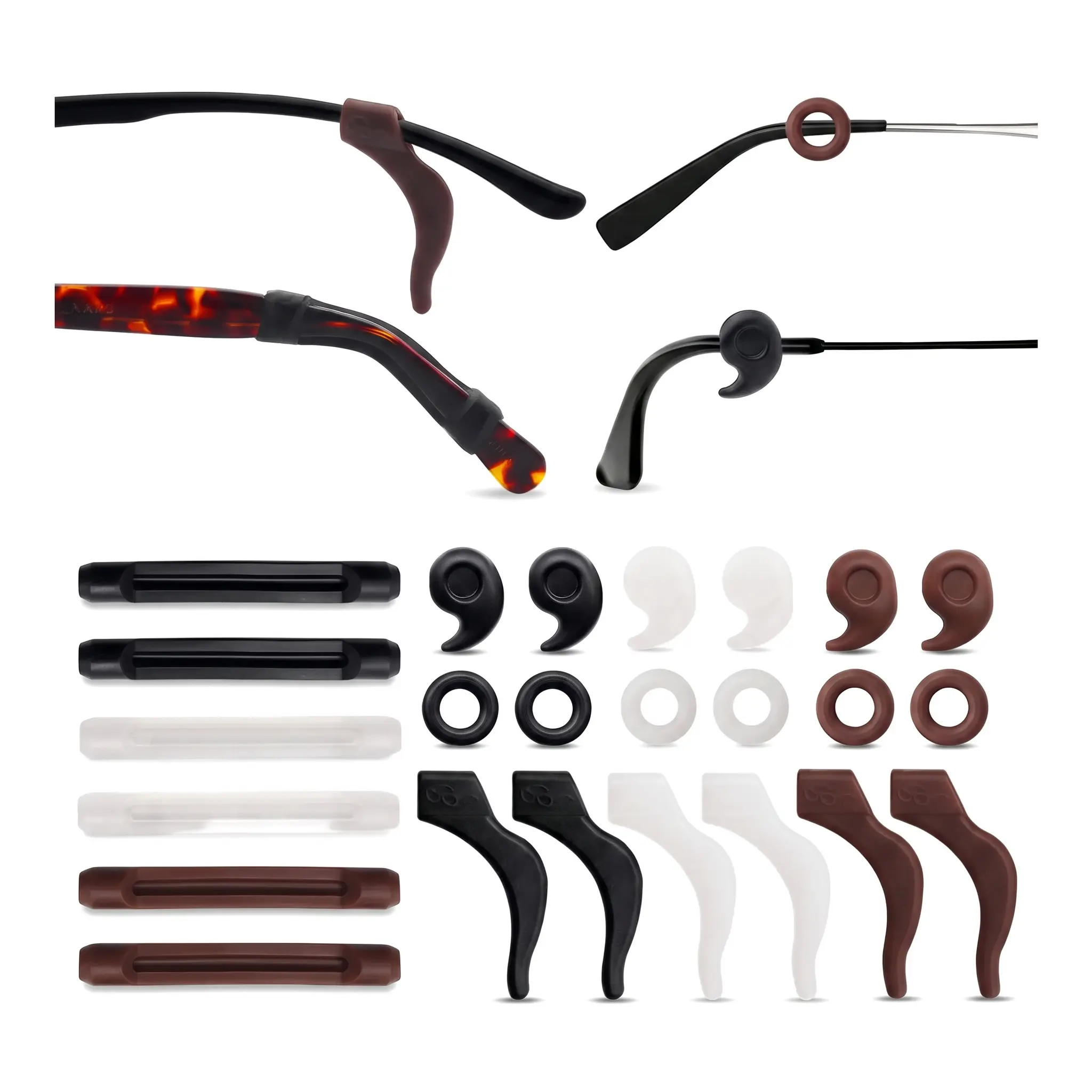 No More Slipping Glasses Ear Hooks For Sports Learning Daily Wear Anti Slip Grips Holder Fixing Legs