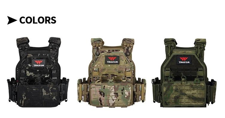 VT-6094A Yakeda New Product Tactical Vest Chaleco Tactico Molle Plate 1000D Nylon Carrier Chalecos Black Training for Men Outdoor Hunting Protective Gear