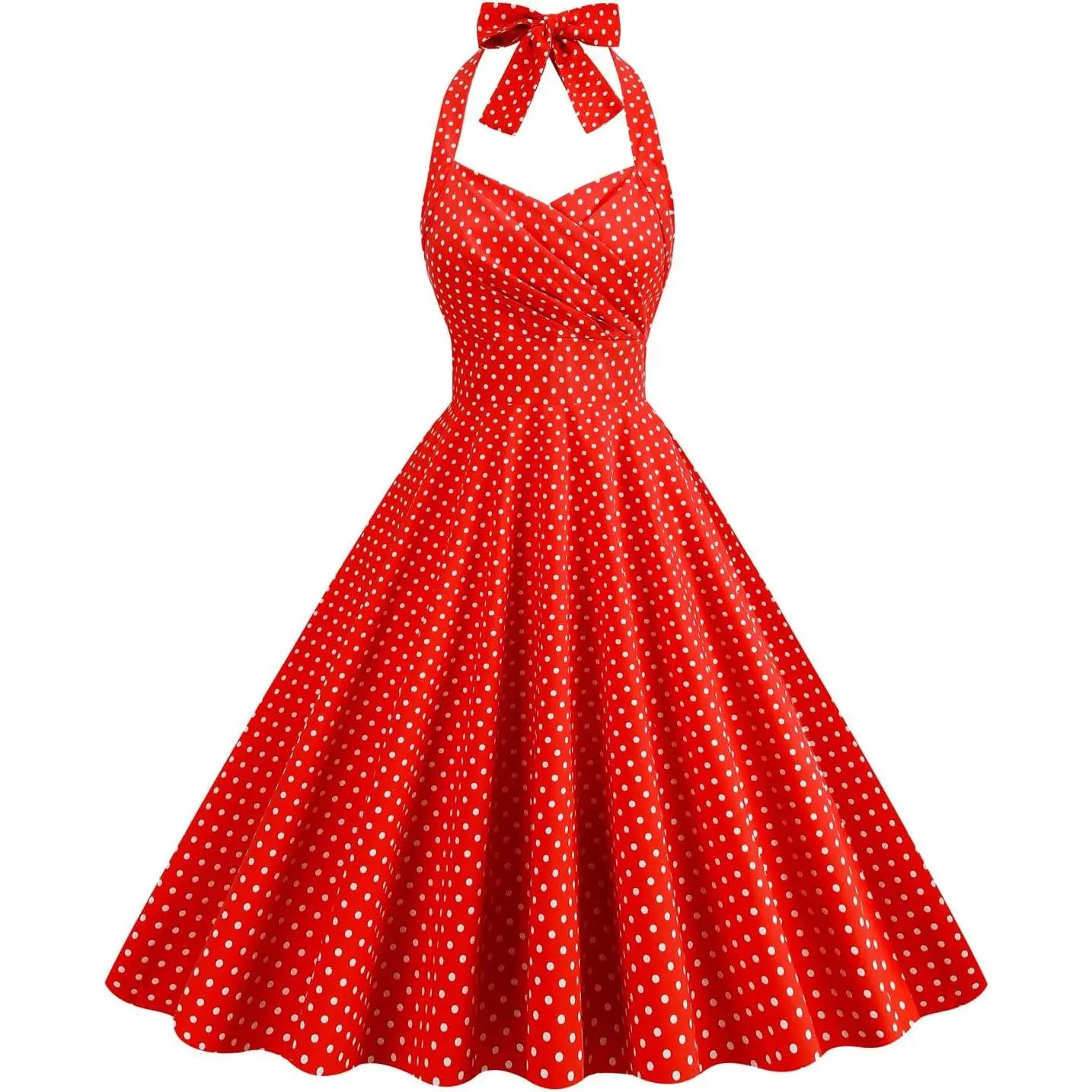 Women's Vintage Floral Flared A-Line Swing Casual Party Dresses 1950s Retro Sleeveless Homecoming Dresses