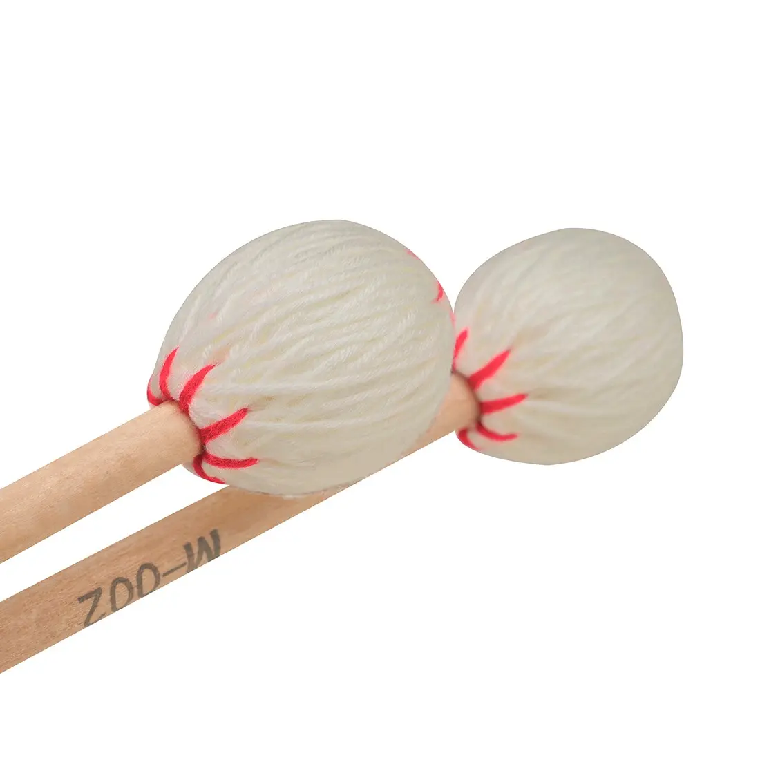 Marimba Mallets High-Quality Maple Wood, Pair of Marimba Mallets with Wool Wrapping, Musical Instruments Accessories, Perfect for Performance