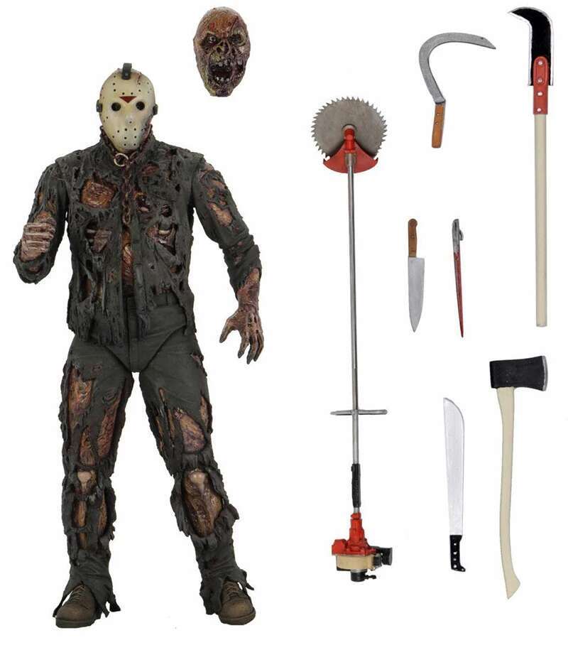 The 13th Figure Toys NECA Friday Freddy Jason Voorhees Blood Action Figure Jason Collectible Model Christmas Halloween Gifts