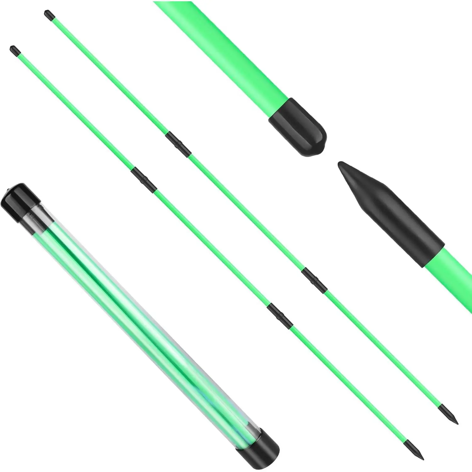 Golf  Aid 2 Packs Golf Alignment Sticks 48" Foldable Alignment Stick for Golf Practice