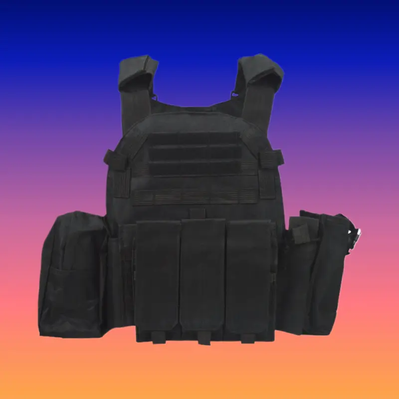 Wear Resistant Tactical Vest With Combined Mounting System Protective Waistcoat For Outdoor Field Combat Training Gear
