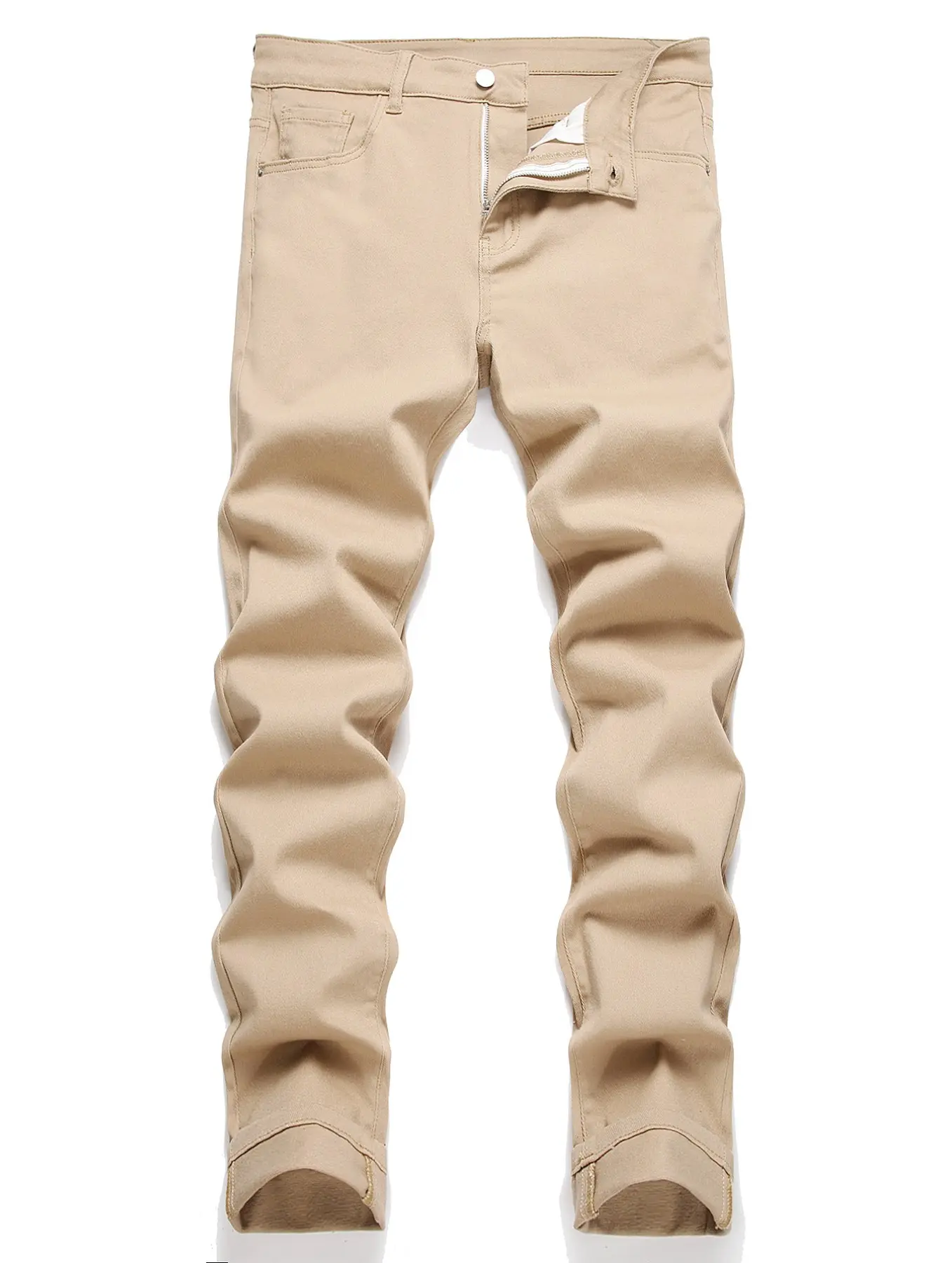Men's Tight-Fit Jeans, Stylish Denim Jeans, Zipper Front, Slim Fit, Special Promotion, Comfortable and Fashionable, Ideal for Daily Wear