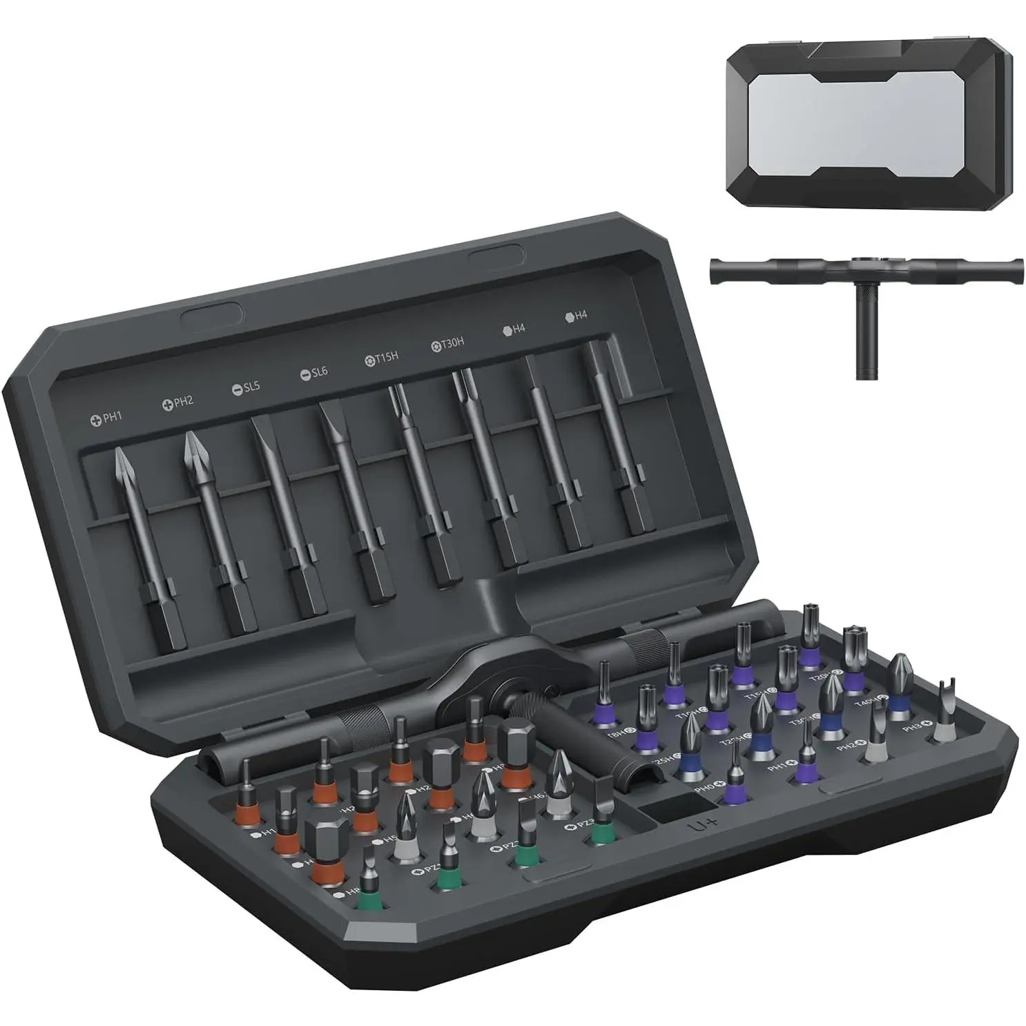 42-in-1  Ratcheting  Set, Multi-Bit  Kit with Detachable Ratchet Handle, Portable Storage Case, Repair Tools for Furniture, ,  & DIY