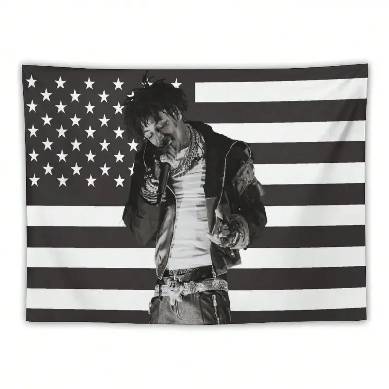 1pc Lightweight Hanging Tapestry - 2D Printed YB-Inspired Musical Flag, 3x5 Single-Sided Wall Hanging Decor, Aesthetic Room Decor for Boys' Room Accessories