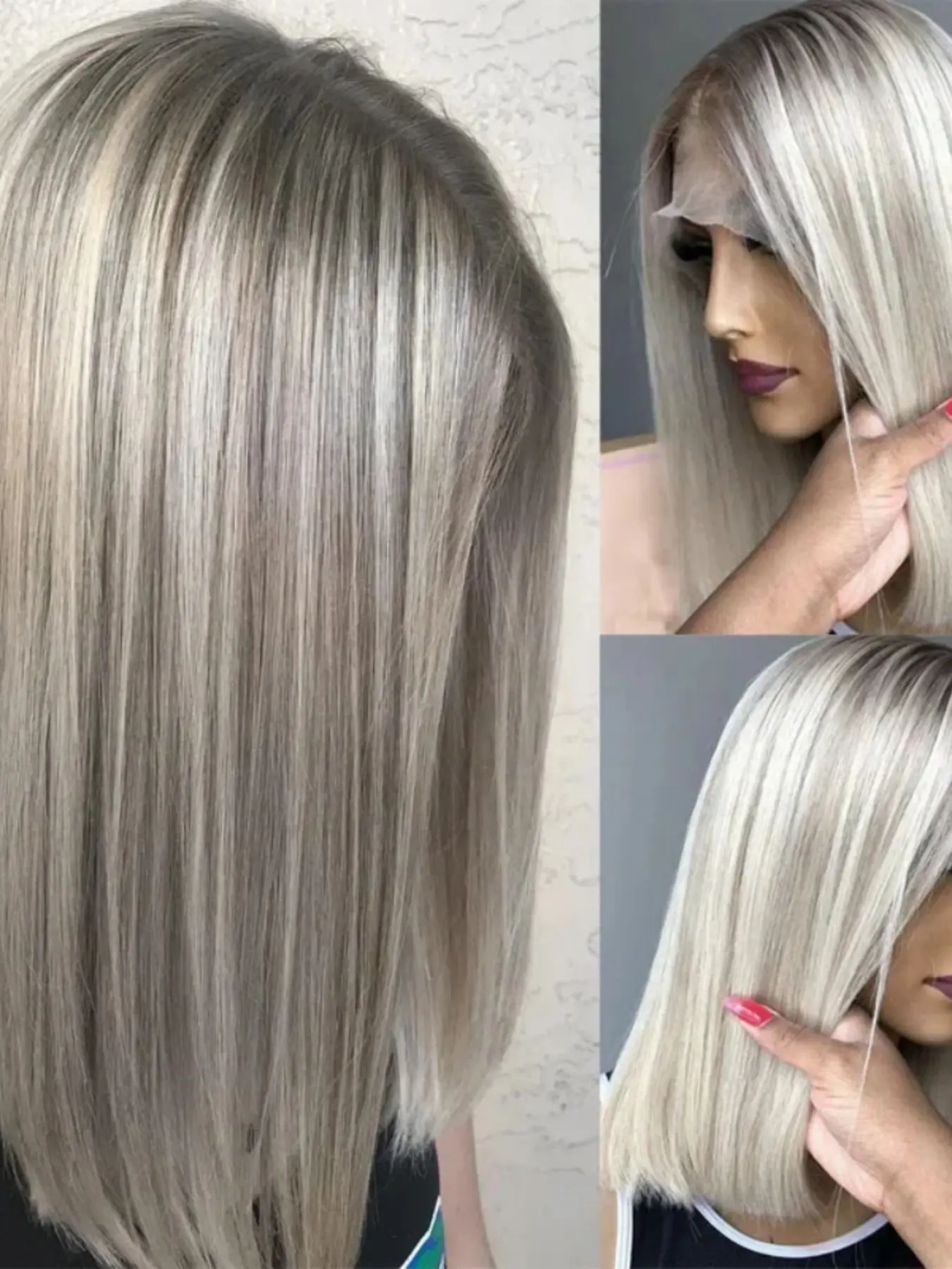 100% Human Hair Wig, 13x4 Lace Front, 14 Inch Wavy Blonde, Pre-Trimmed Faux Hair, 150 Density, Lace Frontal Wig, Daily Wear for Women, Lace Area Wigs