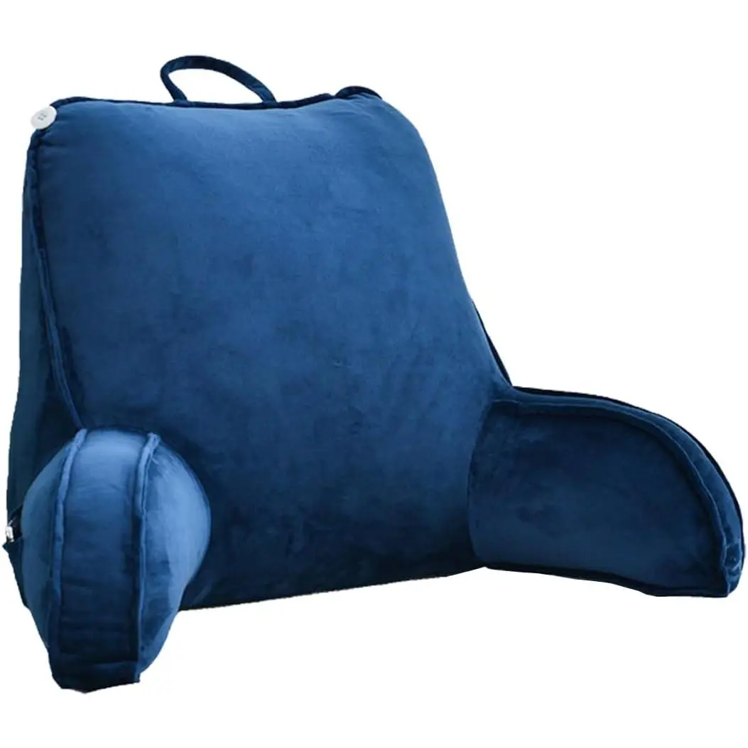 Bed Reading Pillow, Lying or Sitting Up, Back Pillow with Hand, for Bed/Sofa/Seat Reading, Mobile Phone, Gaming, TV Watching and Relaxing