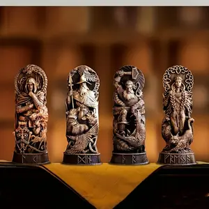 Nordic Gods Sculpture Viking Worship Altar Sculpture Home Decoration Wine Cabinet Bookshelf And Outdoor Gardening Perfect Ornaments, The Best Choice For Gifts