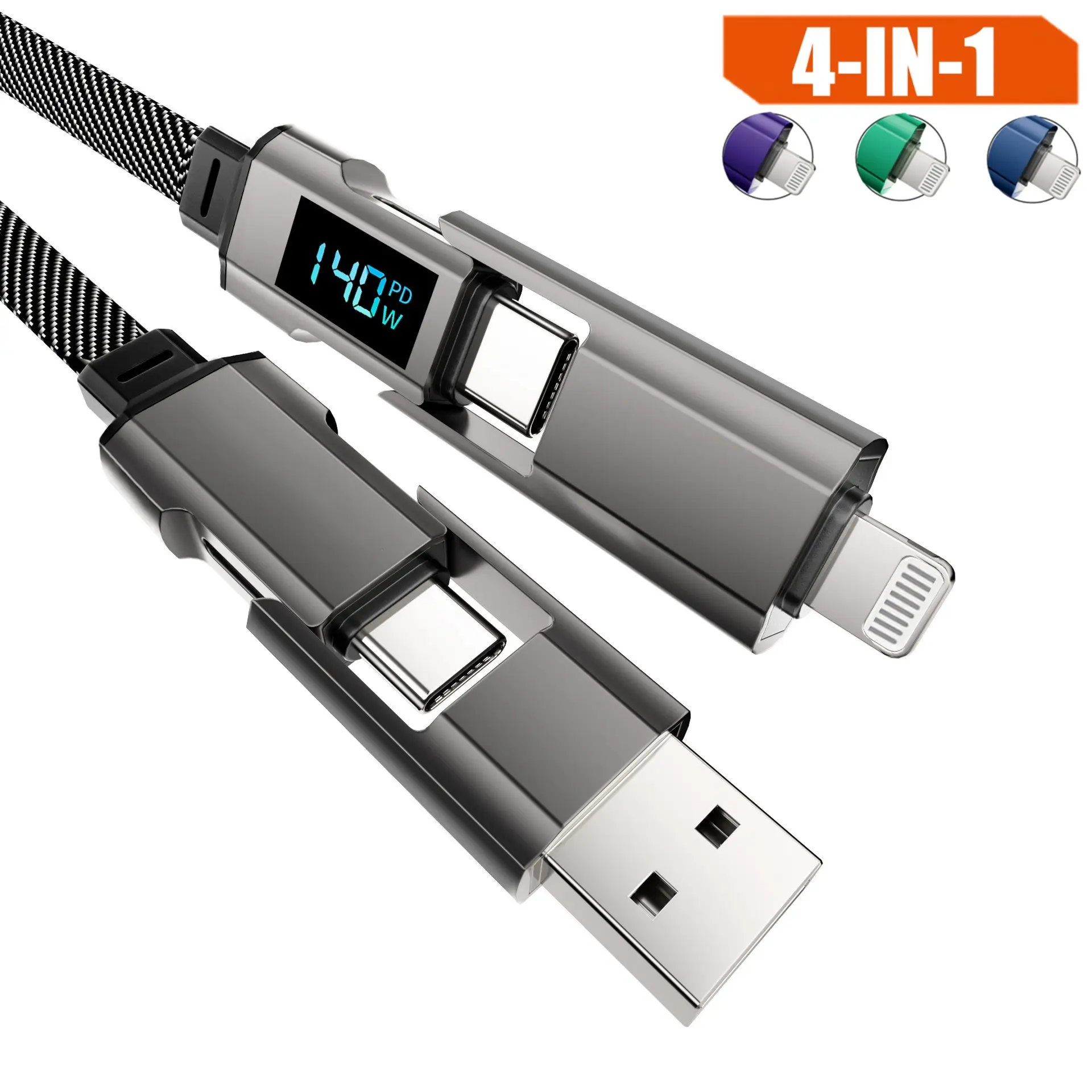 140W USB Type-C to Type-C Super Fast Charging Data Cable.  Universal 140W Data Wire Cord, For iPhone 17 16 15 Pro Max Plus Air 14 13 12 11 Xs Max/XS/XR/X/8/7/6S/6/Plus/SE/iPad For Samsung Galaxy S26 S25 S24 S23, for MacBook/iPad and More