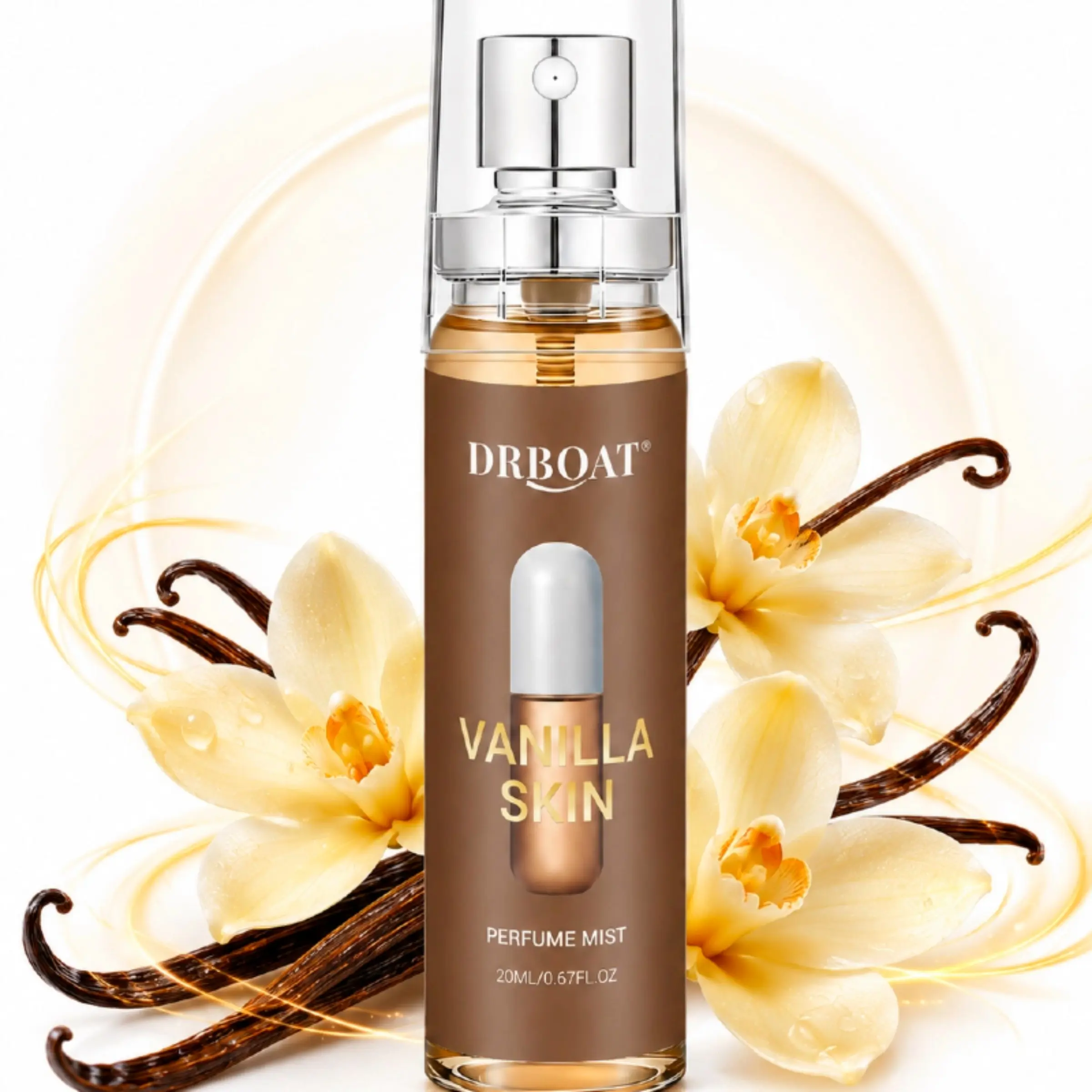 Vanilla Skin Pheromone Mist 20ml - Rich Perfume Mist for Car, Vanilla Fruit Eau De Toilette, Potable Fragrance, Faux Natural Body Scent, Daily Use
