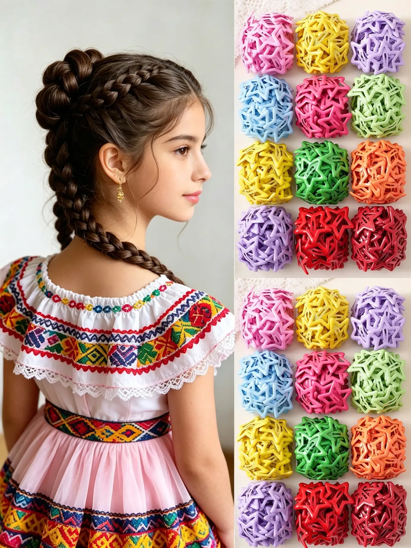 40pcs/Y2K Silver & Gold Star Hair Clips, Simple BB Hair Pins for Women, Cute Hair Clips, Star Side Hair Accessories, Perfect as Gifts