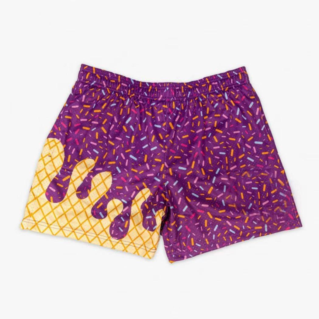 Baseball Lifestyle Beach Shorts Unisex 101-Strawberry High Quality Breathable Lightweight IceC-ream Mesh Bottoms Casual Outdoor Summer Streetwear Trendy Cool Comfort