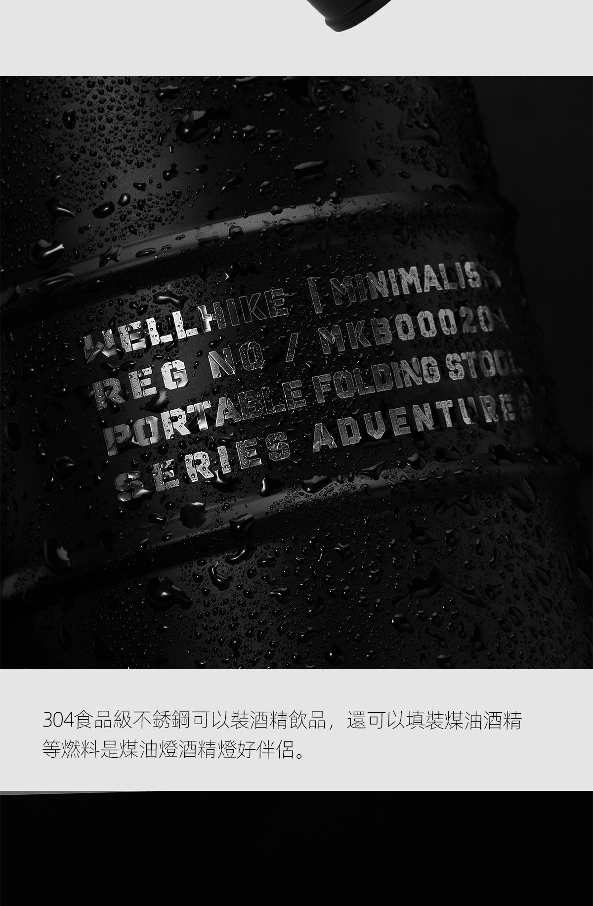 Outdoor 304 stainless steel 750ml oil barrel wine jug Outdoor portable cylindrical liquor bottle Fuel barrel wine jug