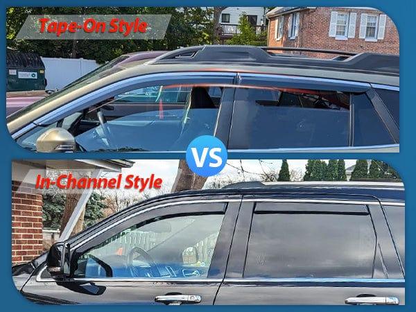 Nilight Window Rain Guards for Toyota Rav4 2019 2020 2021 2022 2023 2024, Out-Channel Window Visors Vent Wind Deflectors-6PCS