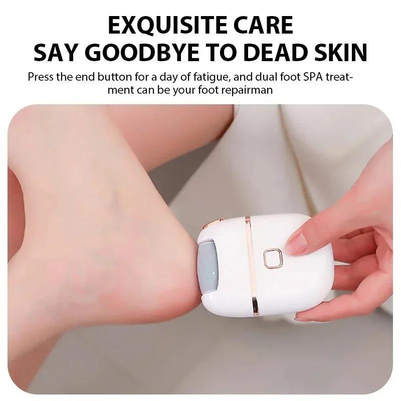 Rechargeable Electric Foot Grinder Dead Skin Remover Calluses Feet Scrubber Electric Foot File Dry Dead Cracked Foot Care Repair  Christmas gift Christmas Supplies