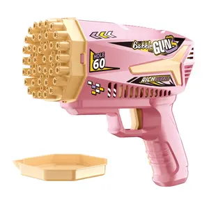 60-Hole Powerful Bubble Blaster for Kids Outdoor Toy, Summer Party & Wedding Bubble Machine, Continuous Outdoor Fun Toy (Batteries & Solution Not Included)