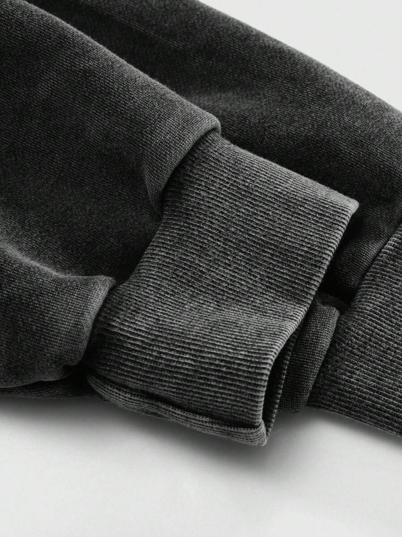 Men's Fashionable Street Character Print Hoodie, Loose Casual Long Sleeve Hooded Sweatshirt for Fall & Winter, Men's Clothes for Daily Wear