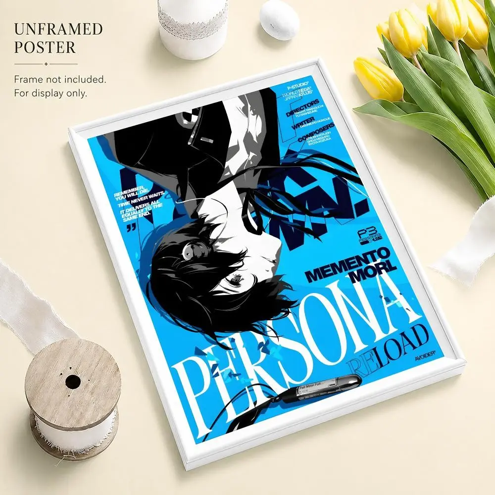 Persona 3 Reload HD Poster, Self-Adhesive & Waterproof Wall Art, Perfect for Home, Hotel, Apartment, Living Room, Bedroom, Hallway, Ideal Gift