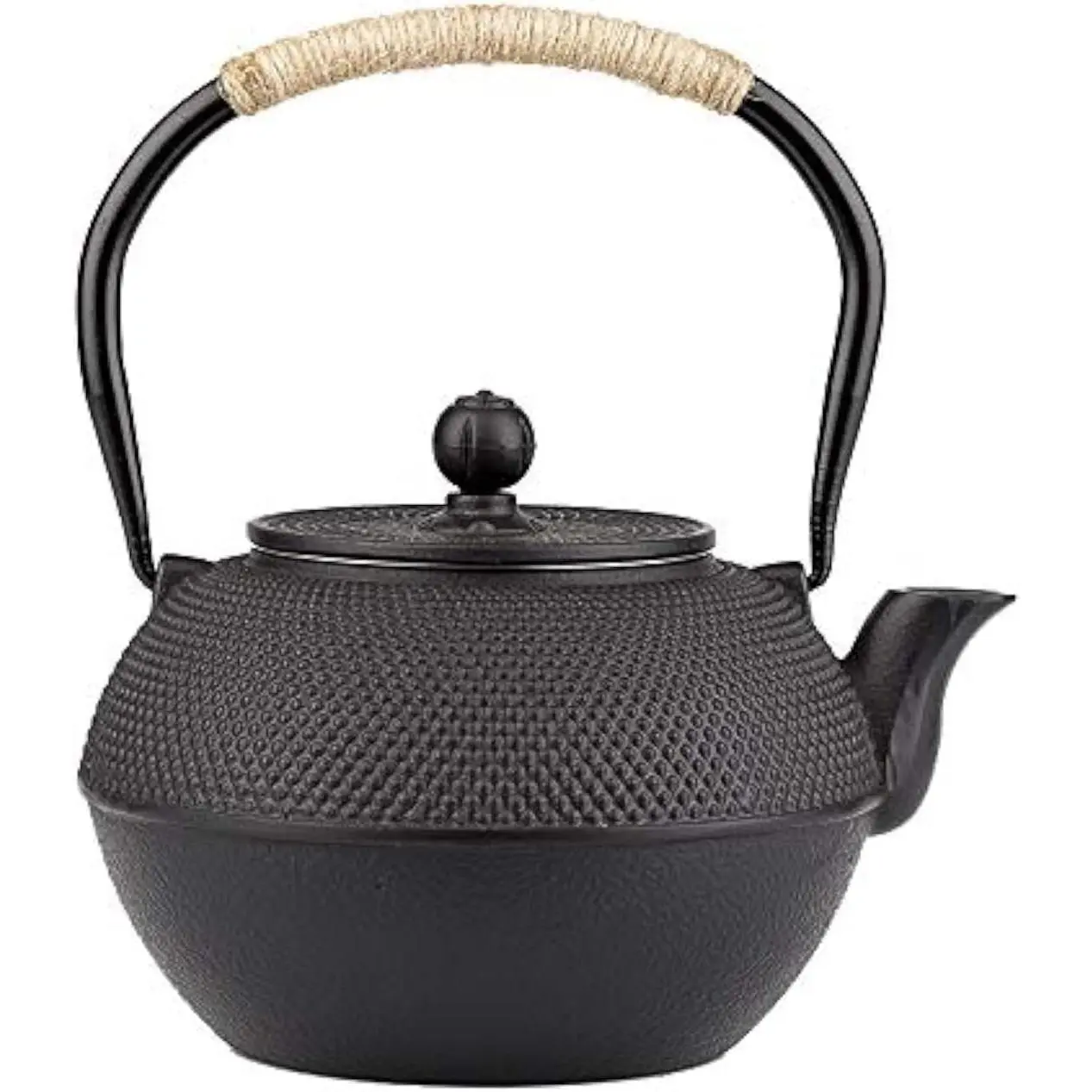 Cast Iron Teapot 40.6oz Japanese Tetsubin Stovetop Safe Tea Kettle, Black Tea Pot with Infuser for Loose Leaf, Enameled Interior, Ideal Gift for Tea Lovers
