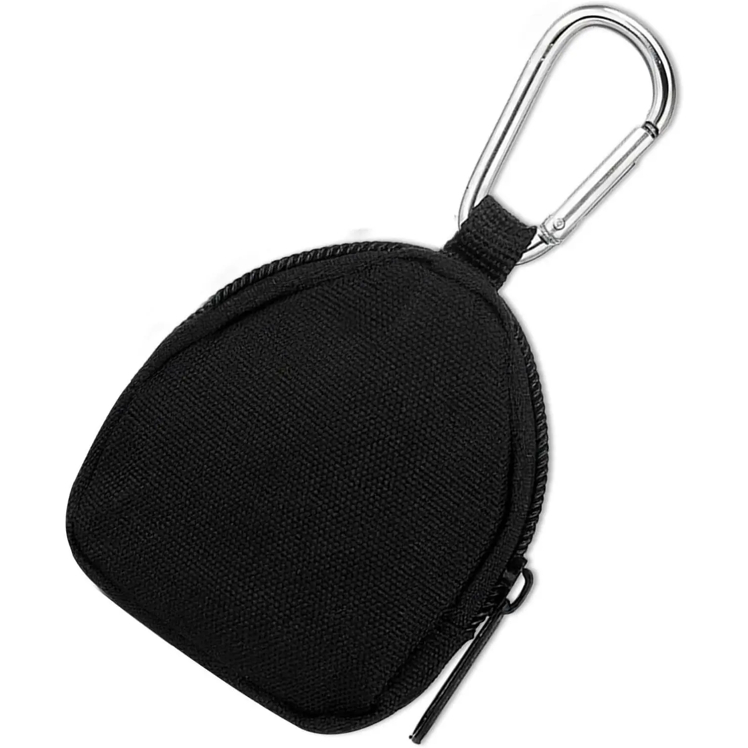 Pouch, Black Mini  Purse , Black Nylon  Pouch for Earphone  Key Backpack Accessory Pouches