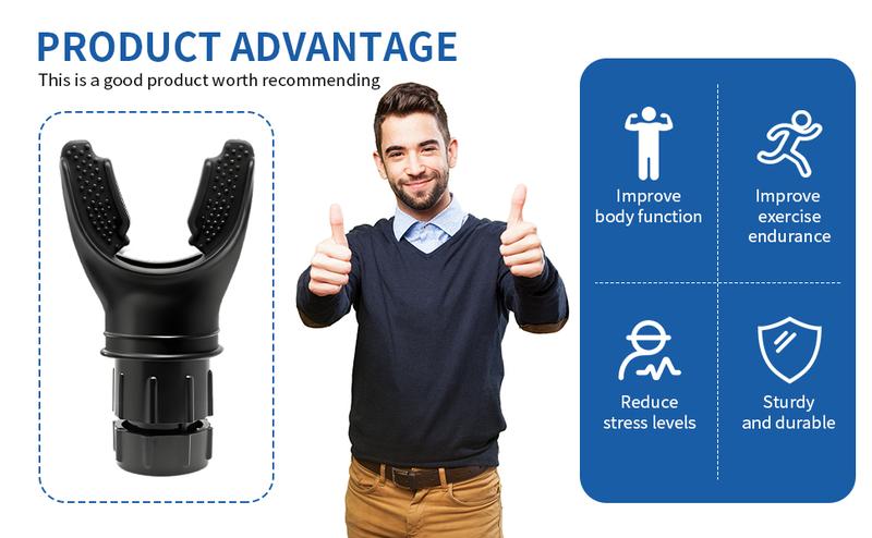 Portable breathing exercise device for lungs, Breathing trainer with Resistance Adjustable, Lung Trainer with excellent quality silicone, Improve Breathing Capacity and Endurance,Easy to Clean and Use