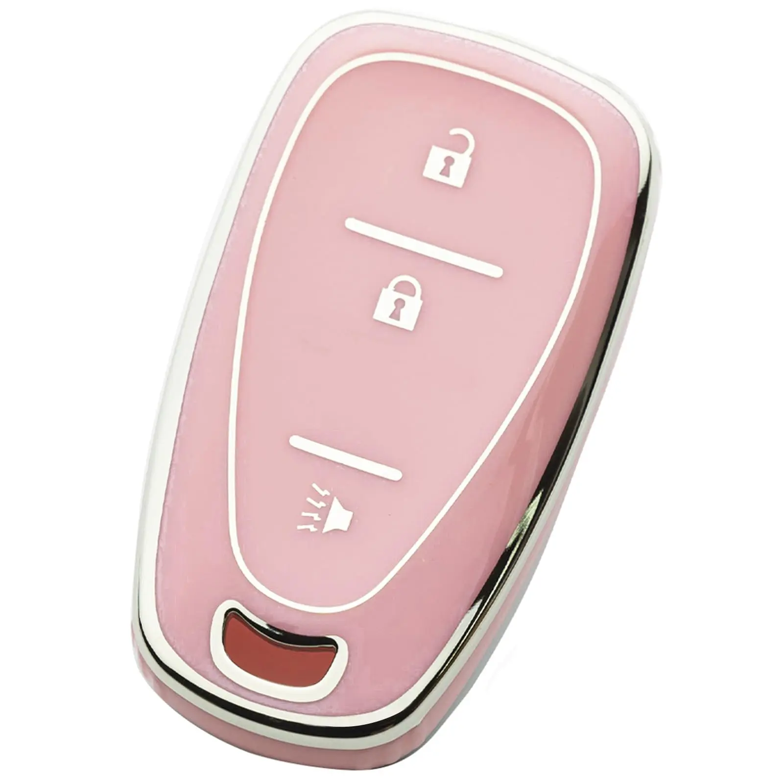 3 Button Silver and Pink