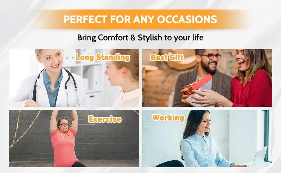 Struggling with swelling?Get these 3 pairs of plus size compression socks  20-30 mmHg support for wide calves and better circulation