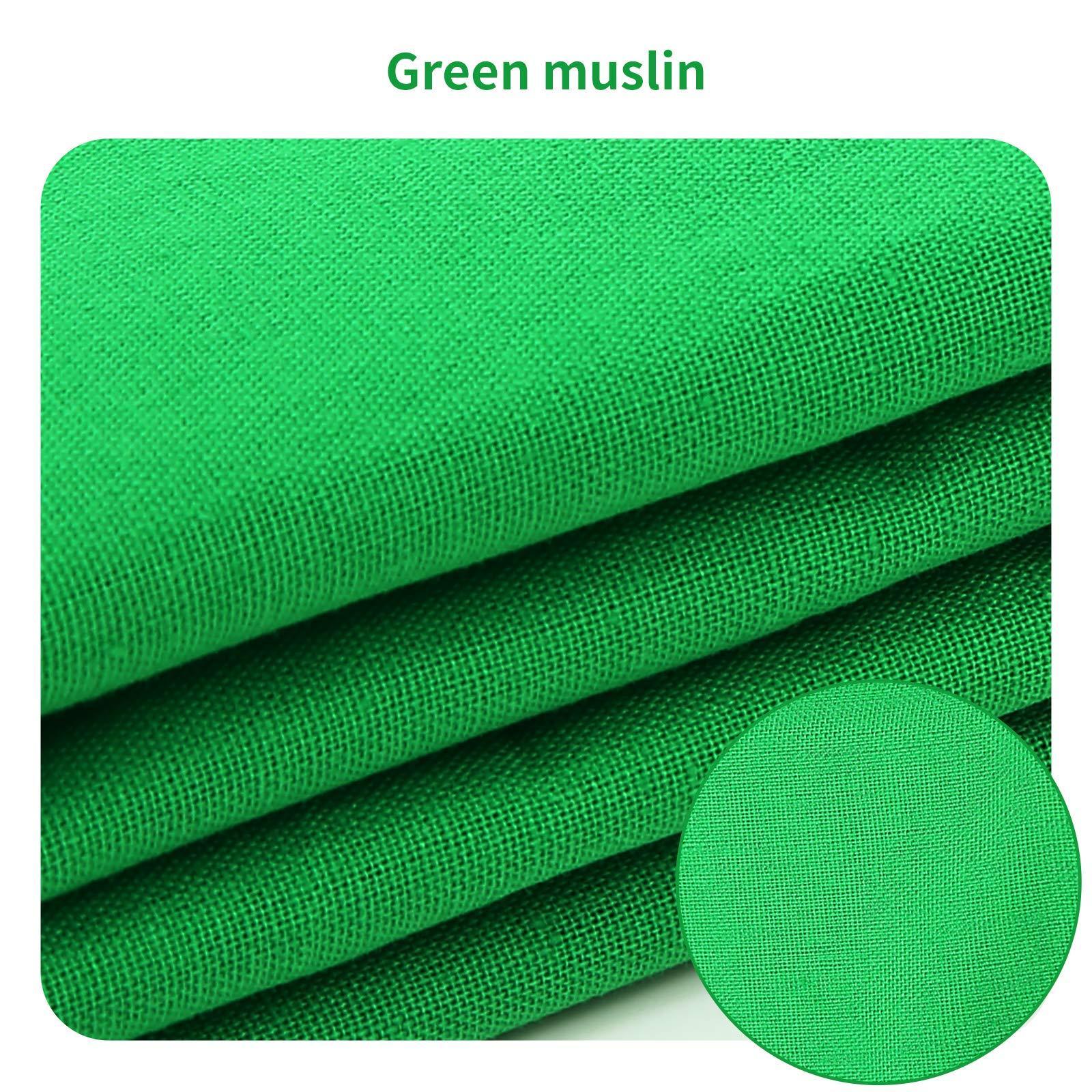 6x9ft Green Screen Background, Chromakey Virtual Green Screen Background Sheet, Cloth Fabric Curtain For Video Studio